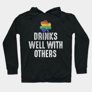 Drinks Well With Others Lgbt Gay Hoodie